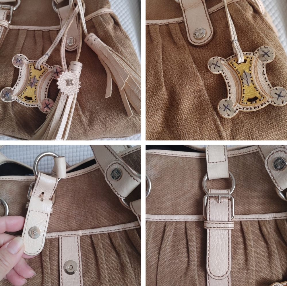 Celine Paris Canvas & Leather Boogie Tassel Bag - Picture 14 of 16